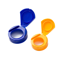 Tapas de Botella de Plástico PP con Tapa Abatible Antiderrames de 38 mm/45 mm, Personalizadas al por Mayor, con Logotipo Personalizado, Embalaje de Cartón Resistente