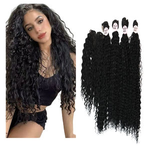 Tessuto per capelli senza colla in fibra sintetica di alta qualità capelli sintetici naturali senza prodotti chimici - Product Image 1