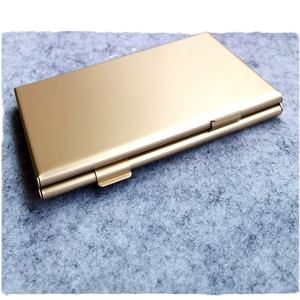 Porte-cartes de visite et de crédit en aluminium argenté, design créatif, 90x60x5MM / Vierge - Product Image 1