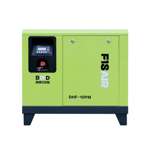 Compresores de Aire de Tornillo Lubricados Baldor de Accionamiento Directo Industriales de China, 10Hp 7.5Kw 16Bar 10Bar 380V Silenciosos - Product Image 2