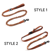 Ensemble de laisse modulaire 5-en-1 avec logo personnalisé, laisse élastique pour chien, crochet pivotant à 360°, collier martingale, ensemble robuste pour la marche et la course