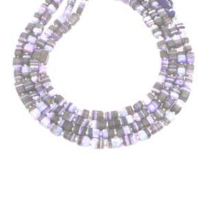 ลูกปัดโอปอลบลูโบลเดอร์ทรงกลมเจียระไนแบบสเต็ปคัทจาก SRK GEMS พลอยธรรมชาติขนาด 6x8 มม. 7x9 มม. รับรองโดยผู้เชี่ยวชาญจากภายนอก รัฐราชสถาน - Product Image 3