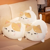 Venta al por mayor japonés Chubby Fat House Cat Velboa muñeco de peluche para Amazon Cross-Border Big Sea Animal PP