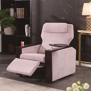Sillón reclinable de tela con reposapiés y bandeja, sillón de masaje para sala de estar para adultos y ancianos, modelo 936 - Product Image 1