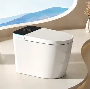 Guangdong Reinigungsfunktion WC intelligente Toilette mit Becken für Zuhause mit Sprachsteuerung Sitz beheizt