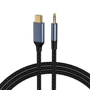 Câble audio <span class=keywords><strong>XKS</strong></span> <span class=keywords><strong>XKS</strong></span>-5487 épaissi 1,5 m Type-C DC 3,5 mm AUX pour voiture, ordinateur, téléphone portable, streaming en direct, enregistrement, blindé - Product Image 2