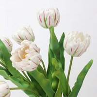 AR-1020 ZUOYI Real Touch PU tête unique artificielle Rococo tulipes fleurs pour salon