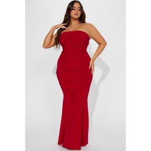 Nuevo Diseño Vestido Casual Sexy de Tubo Maxi Elástico con Cordones Personalizado de Alta Calidad para Mujer - Product Image 5