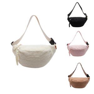 Mới Nhất Thiết Kế Hàn Quốc Mùa Đông Crsoobody Giản Dị Eo Túi Phụ Nữ Ngoài Trời Fanny Túi 2025 Sherpa - Product Image 1