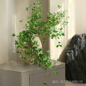 งานศิลปะดอกไม้ยี่ห้อ Yihua ใบต้นไทรประดิษฐ์ กิ่งยาว ต้นไม้สีเขียว ดอกไม้ผ้าไหม ตกแต่งบ้านสไตล์โมเดิร์นมินิมอล - Product Image 3