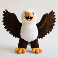 Mascotte en peluche personnalisée de haute qualité professionnelle avec logo d'entreprise, peluche super douce, rembourrage en coton PP, design d'anime