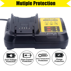 Pour Dewalt 20V Lithium Ion Batterie DCB 112 DCB118 <span class=keywords><strong>DCB105</strong></span> Remplacement Charge Rapide Outil Électrique Perceuse Électrique 100W Sortie - Product Image 3