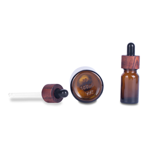 Bottiglia in Vetro per Olio Essenziale di Ambra Best-Seller, Bottiglia in Vetro per Liquidi Essenziali, Bottiglia Personalizzata per Olio da Barba con Coperchio in Bambù e Legno - Product Image 5