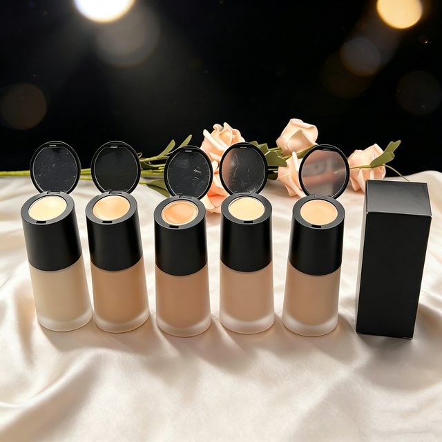 Custom Own Logo Natural Makeup Vegan Long Lasting Waterproof Full Coverage Private Label Liquid Foundation Creamy Concealer