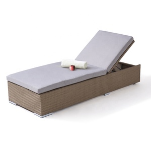 Patio En <span class=keywords><strong>Osier</strong></span> Chaise longue <span class=keywords><strong>de</strong></span> Piscine Chaise Mobilier D'extérieur En Rotin <span class=keywords><strong>bain</strong></span> <span class=keywords><strong>de</strong></span> <span class=keywords><strong>Soleil</strong></span> - Product Image 1