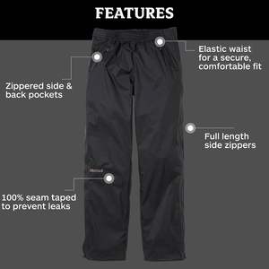 Pantalon plat à cordon de serrage et fermeture éclair intégrale pour femmes |   Léger, imperméable, 100% nylon, fusion sans couture - Product Image 5