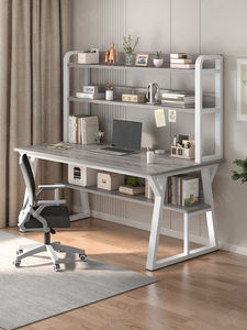 Moderner Schreibtisch Bücherregal Integrierter Computer tisch mit Holzplatte für den gewerblichen Gebrauch Studenten verleih Haus Schreib schreibtisch - Product Image 6