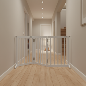 Vevor Puerta Plegable para Mascotas de 24 Pulgadas de Alto x 60 Pulgadas de Ancho, 3 Paneles, Diseño Sólido para Gatos, Ideal para Espacios Anchos y Estrechos - Product Image 2