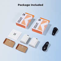 K&F Concept Cocok untuk Canon EOS 90D, 80D, 70D, Baterai Kamera Canon LP-E6NH Kapasitas Tinggi 2-Pack Pengisian Cepat Tipe-C 2600mAh