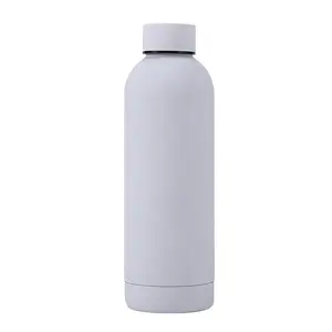Cross-border special supply of 304 stainless steel small mouth bottle rubber paint thermos outdoor portable car sports water cup