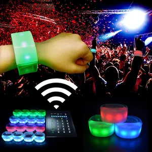 customizable lots plastic party accessories led light up bracelets flashing multi-color wristband
