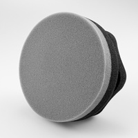 Éponge de cirage pour voiture HS-S002, applicateur de polissage en PU haute densité, forme circulaire, sans rayures, lavable, réutilisable, pour le detailing automobile