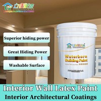 Peinture murale intérieure au latex haute adhérence, durable, résistante aux taches, facile à appliquer Limeijia pour immeubles de bureaux, parcs, vente en gros directe