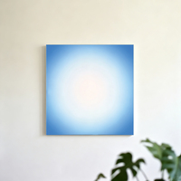 Vente en gros de peinture murale carrée ultra-fine à LED avec lumière ambiante bleue Azure, effet ciel bleu, pour la décoration de chambre à coucher