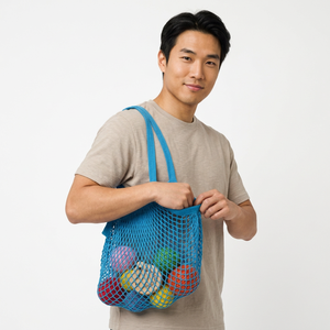 Bolsa de Almacenamiento de Frutas de Malla de Algodón, Bolsa de Compras Reutilizable y Transpirable para Verduras, para Distribución al por Mayor - Product Image 1