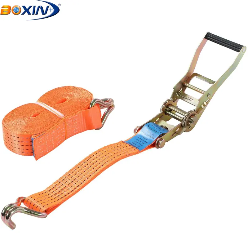 Polyester Cargo Lashing Ratchet Tie Down Straps 10M Chiều Dài 50Mm Rộng