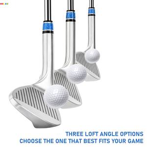 HUAEN – Ensemble de fers de <span class=keywords><strong>golf</strong></span> de haute qualité 52/56/60 (<span class=keywords><strong>Gap</strong></span>/Sand/Lob) pour hommes/femmes, face fraisée, haute rotation, acier inoxydable, caoutchouc, 465g GW006 - Product Image 3