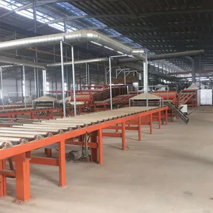 Equipo de fabricación de línea de producción de tableros absorbentes de sonido de lana Mineral, Material de construcción de China