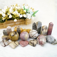 Vente en gros de sphères, tours et sculptures de tortues en jaspe naturel, pierres précieuses artisanales, pour l'ornementation