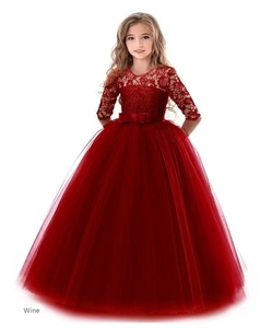 <span class=keywords><strong>Robe</strong></span> <span class=keywords><strong>de</strong></span> mariée <span class=keywords><strong>pour</strong></span> petite fille avec nœud, <span class=keywords><strong>robe</strong></span> <span class=keywords><strong>de</strong></span> demoiselle d'honneur, <span class=keywords><strong>robe</strong></span> <span class=keywords><strong>de</strong></span> <span class=keywords><strong>princesse</strong></span> à manches 3/4, décontractée, d'été, à pois, respirante - Product Image 4