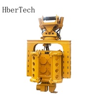 KS50 Marteau vibrant à poignée latérale, pince latérale hydraulique, piqueuse montée sur excavatrice pour pieux-étais et pieux tubulaires, machine de piquage