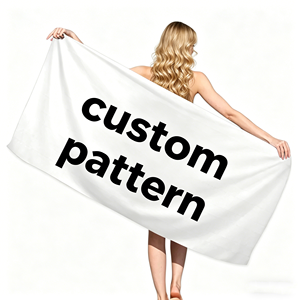 Custom Printed Microfiber Beach Towel, Pineapple Grid Quick Dry Swim Towel for Beach Pool - Product Image 1