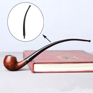 Bocchino per pipa da fumo in acrilico personalizzato all'ingrosso, stile Churchwarden/Gandalf - Product Image 4