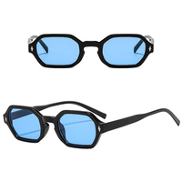 Lunettes de soleil tendance DL UV400 Cat Eye Polygon Small Frame