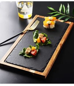 Planche <span class=keywords><strong>à</strong></span> dîner en bois et <span class=keywords><strong>ardoise</strong></span> avec logo imprimé, steak en <span class=keywords><strong>ardoise</strong></span> <span class=keywords><strong>fromage</strong></span> avec <span class=keywords><strong>ardoise</strong></span> - Product Image 3