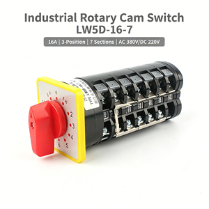 Interruptores Rotatorios Eléctricos <span class=keywords><strong>OKEY</strong></span> LW5D 16A 500V IP65 para Uso en Instrumentos, 5/6/7/8 Posiciones, Transferencia Universal de Motor, 2 Años de Garantía - Product Image 2