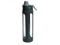 Zwart 450 Ml Outdoor Mango Sap Fruit Glazen Fles Met Handvat Deksel En Filter