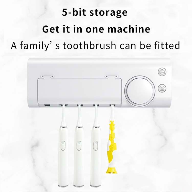 2021 hot sale 2400mAh Wall Sanitizer And Dryer Toothbrush Holder Kid UV Sanitizer Toothbrush dispenser wall mount