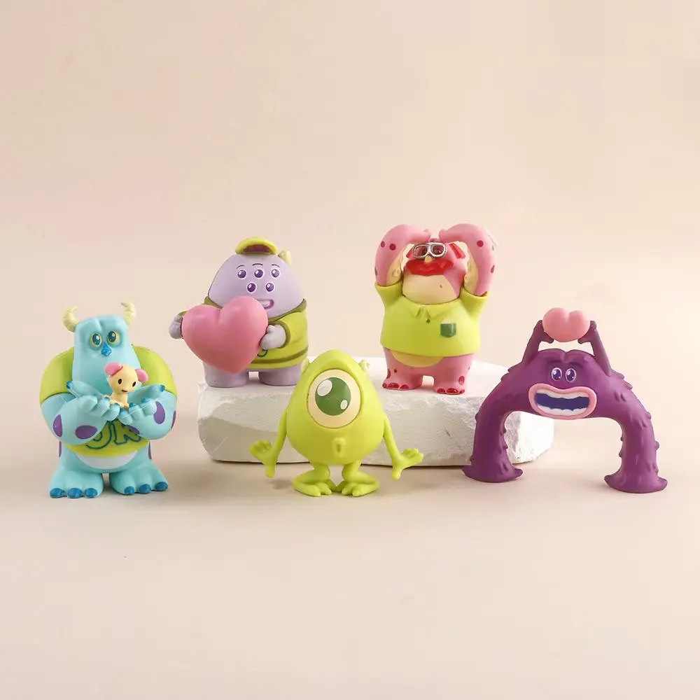 5 Stuks Mini Monsters Actiefiguur, Pvc Schattige Beeldje Pop, Vreselijke Monsters Figuur Speelgoed Voor Kinderen Geschenken