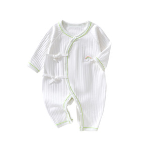 Body de Bebé de Algodón Puro, Tejido de Punto, Manga Larga, Unisex, Ropa para Recién Nacidos con Bordado de Arcoíris, para Primavera, Otoño e Invierno - Product Image 5