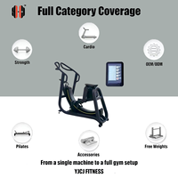 Máquina de entrenamiento de rodilla alta con pantalla digital, riel de movimiento curvo, doble pasamanos y ruedas de transporte para equipos de fitness comerciales