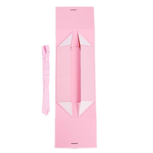 กล่องของขวัญสีชมพูแบบสั่งทำพิเศษ ประตูคู่ พร้อมริบบิ้นผูกโบว์ - กล่องปิดผนึกแม่เหล็กสุดหรูสำหรับบรรจุภัณฑ์ ผลิตภัณฑ์ดูแลผิว และผลิตภัณฑ์ความงาม - Product Image 6