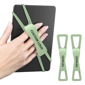Correa de Silicona Elástica para Dedos con Logotipo Personalizado, Soporte para Teléfono Móvil, Soporte para Lectura de Kindle, Correa de Muñeca Ajustable - Product Image 1