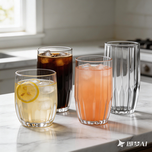 <span class=keywords><strong>Vasos</strong></span> de Vidrio Acanalados Vintage para Vino, Jugo, Agua, <span class=keywords><strong>Vasos</strong></span> Highball sin Tallo, <span class=keywords><strong>Vasos</strong></span> de Vidrio para el Hogar, Hotel, Bar, Fiesta, Directo de Fábrica - Product Image 1