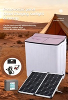 Lave-linge semi-automatique 12V DC à chargement par le haut, 8,5 kg, pour camping-car et camping, compatible solaire, avec fonction séchage