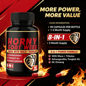 LUVVITA – Capsules de Horny Goat Weed sur mesure <span class=keywords><strong>en</strong></span> gros – Compléments à base de plantes pour injecter de l'énergie et stimuler la force mentale – Soins de santé pour adultes - Product Image 5